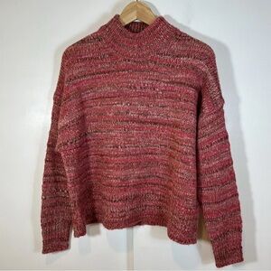J Crew Space Dyed Mock Neck Sweater
